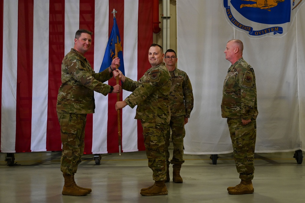 Passing the Torch: 104th Mission Support and Maintenance Groups Hold Dual Change of Command Ceremonies