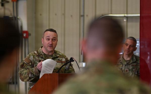 Passing the Torch: 104th Mission Support and Maintenance Groups Hold Dual Change of Command Ceremonies