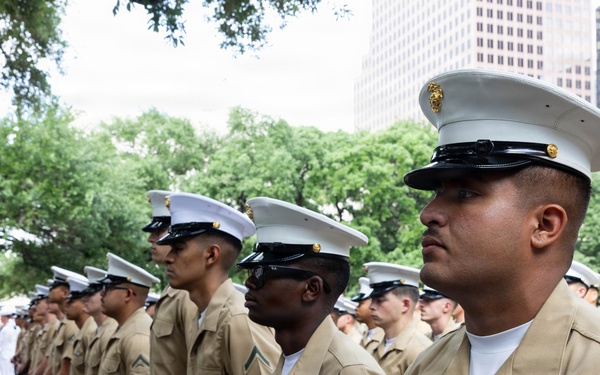 U.S. Marines with MWSS-272 attend welcome event
