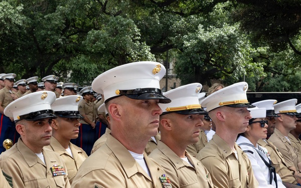 U.S. Marines with MWSS-272 attend welcome event