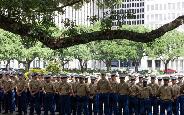 U.S. Marines with MWSS-272 attend welcome event