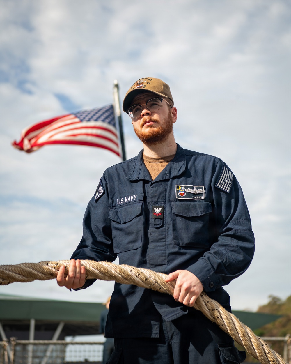 USS Gridley Departs Panama City