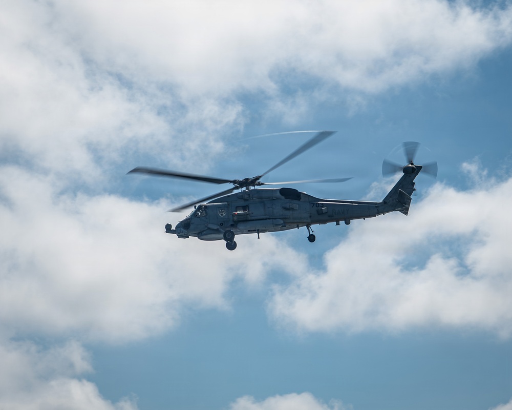 USS Gridley Flight Operations