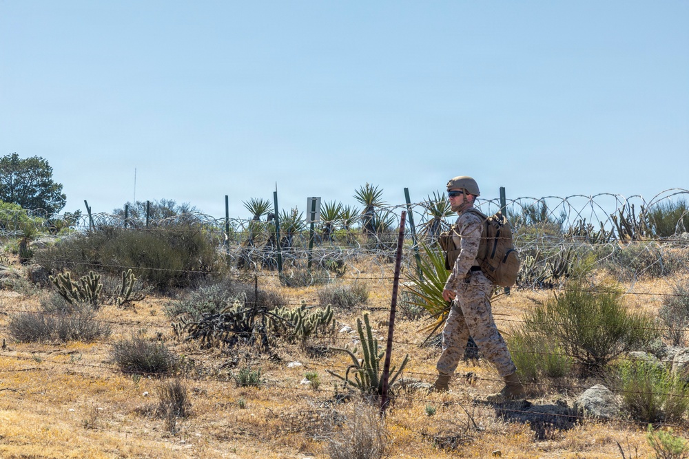 2nd Marine Logistics Group leadership patrols Southern Border