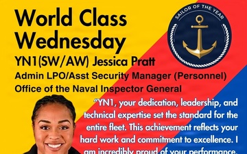 NAVINSGEN FY25 Sailor of the Year: YN1 Jessica Pratt