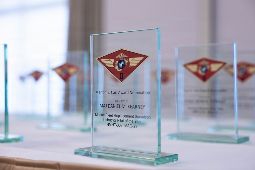 The Marine Corps Aviation Association hosts a banquet for 2nd MAW award nominees