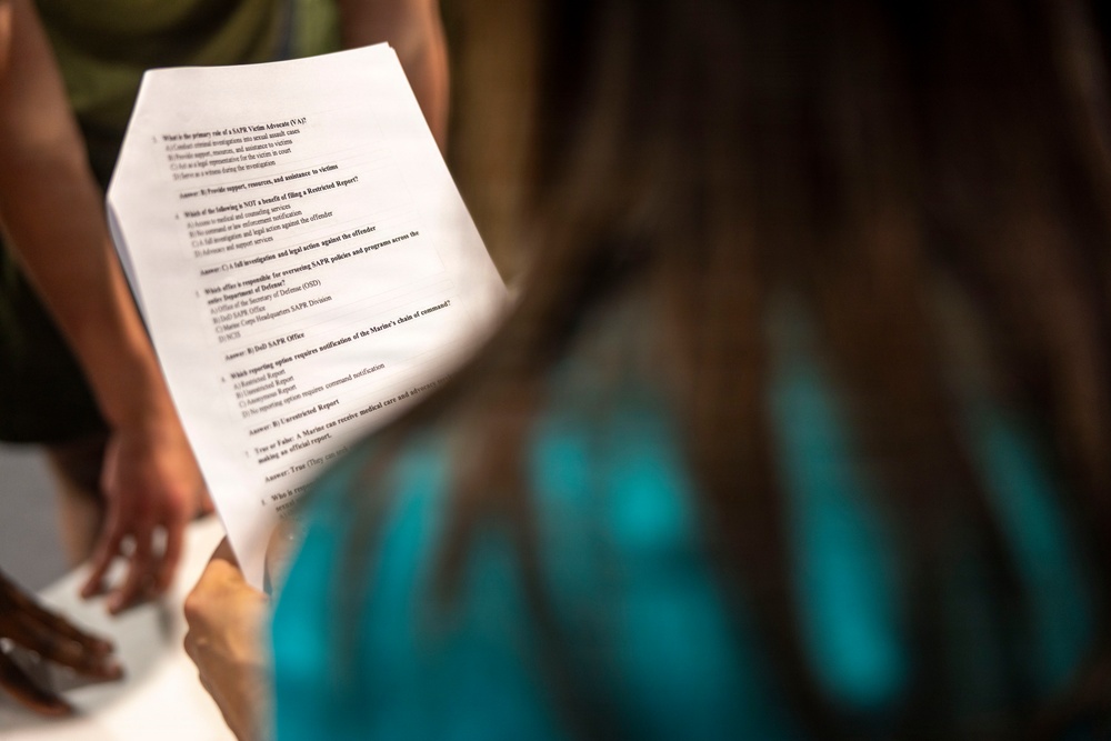 2nd Marine Logistics Group Participates in SAPR: Raise Your Voice Competition