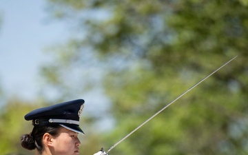 Indian Air Force Chief of the Air Staff Air Chief Marshal Amar Preet Singh Participates in an Air Force Full Honors Wreath-Laying Ceremony at the Tomb of the Unknown Soldier