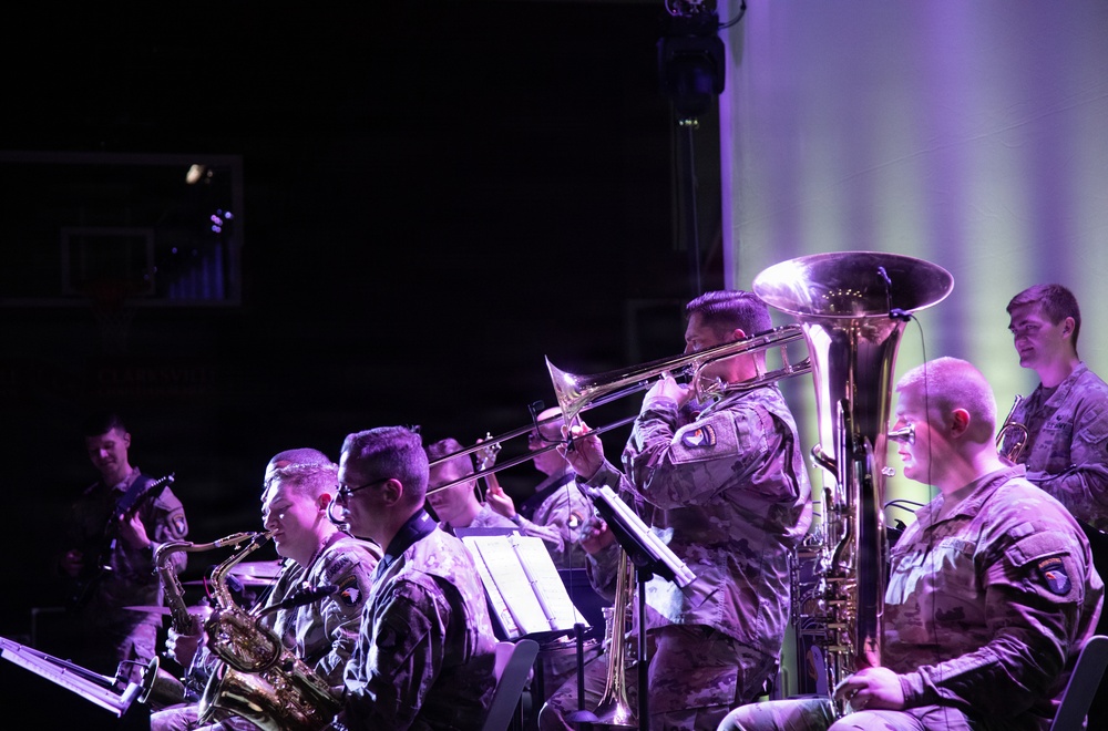 101st Airborne Division Band performs for Local Schools for Month of the Military