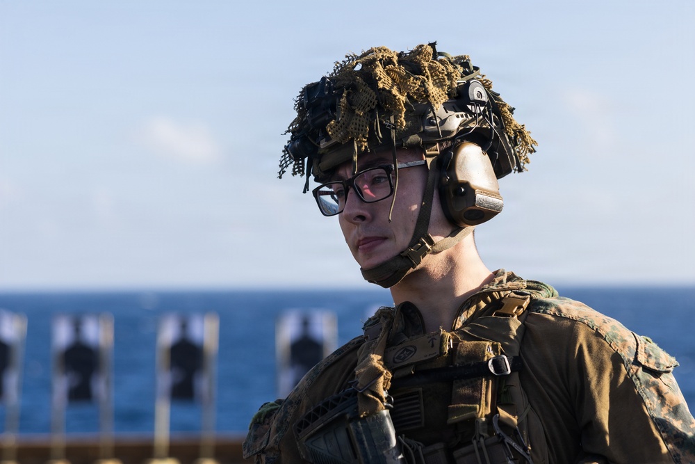 22nd MEU (SOC) | Lima Co. BLT 3/6 Deck Shoot Aboard USS San Antonio