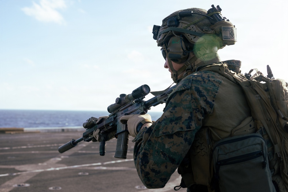 22nd MEU (SOC) | Lima Co. BLT 3/6 Deck Shoot Aboard USS San Antonio