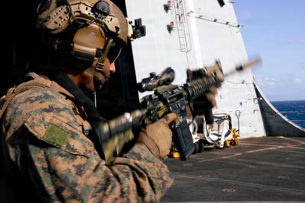 22nd MEU (SOC) | Lima Co. BLT 3/6 Deck Shoot Aboard USS San Antonio