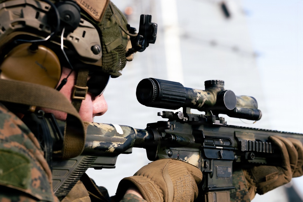 22nd MEU (SOC) | Lima Co. BLT 3/6 Deck Shoot Aboard USS San Antonio