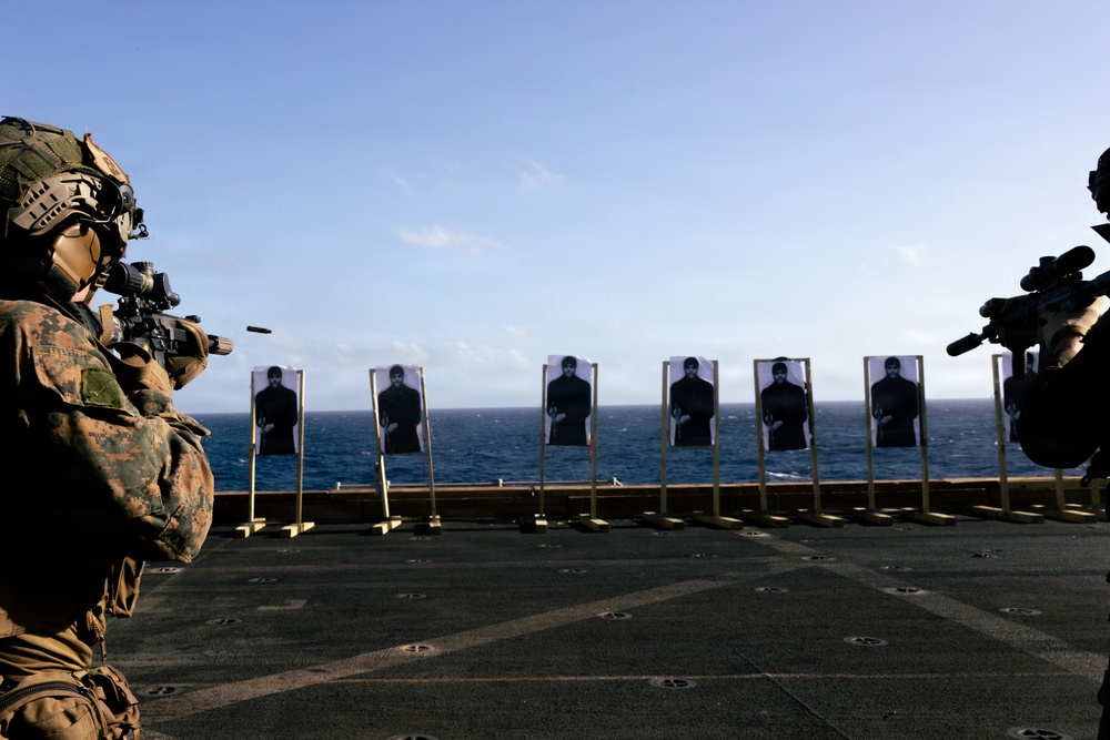22nd MEU (SOC) | Lima Co. BLT 3/6 Deck Shoot Aboard USS San Antonio