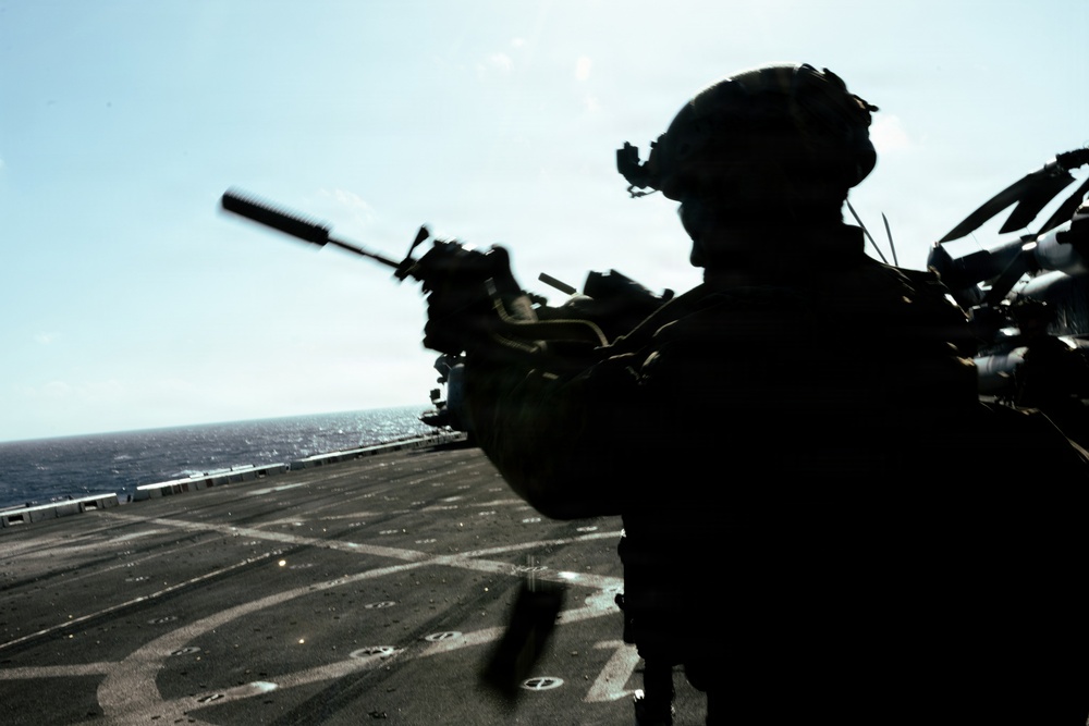 22nd MEU (SOC) | Lima Co. BLT 3/6 Deck Shoot Aboard USS San Antonio