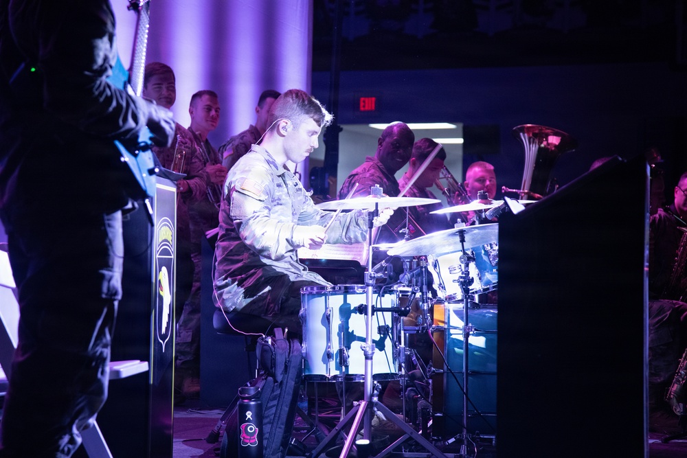 101st Airborne Division Band performs at local schools for Month of the Military Child