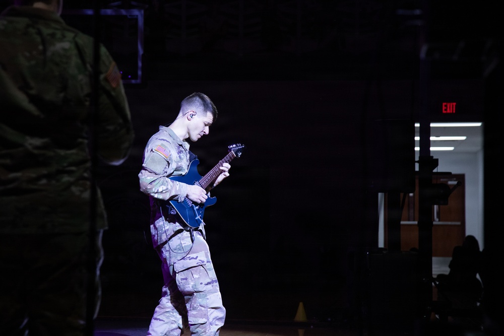 101st Airborne Division Band performs at local schools for Month of the Military Child
