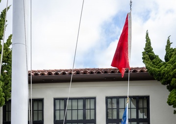 Naval Base San Diego Hoists Battle E and Retention Excellence