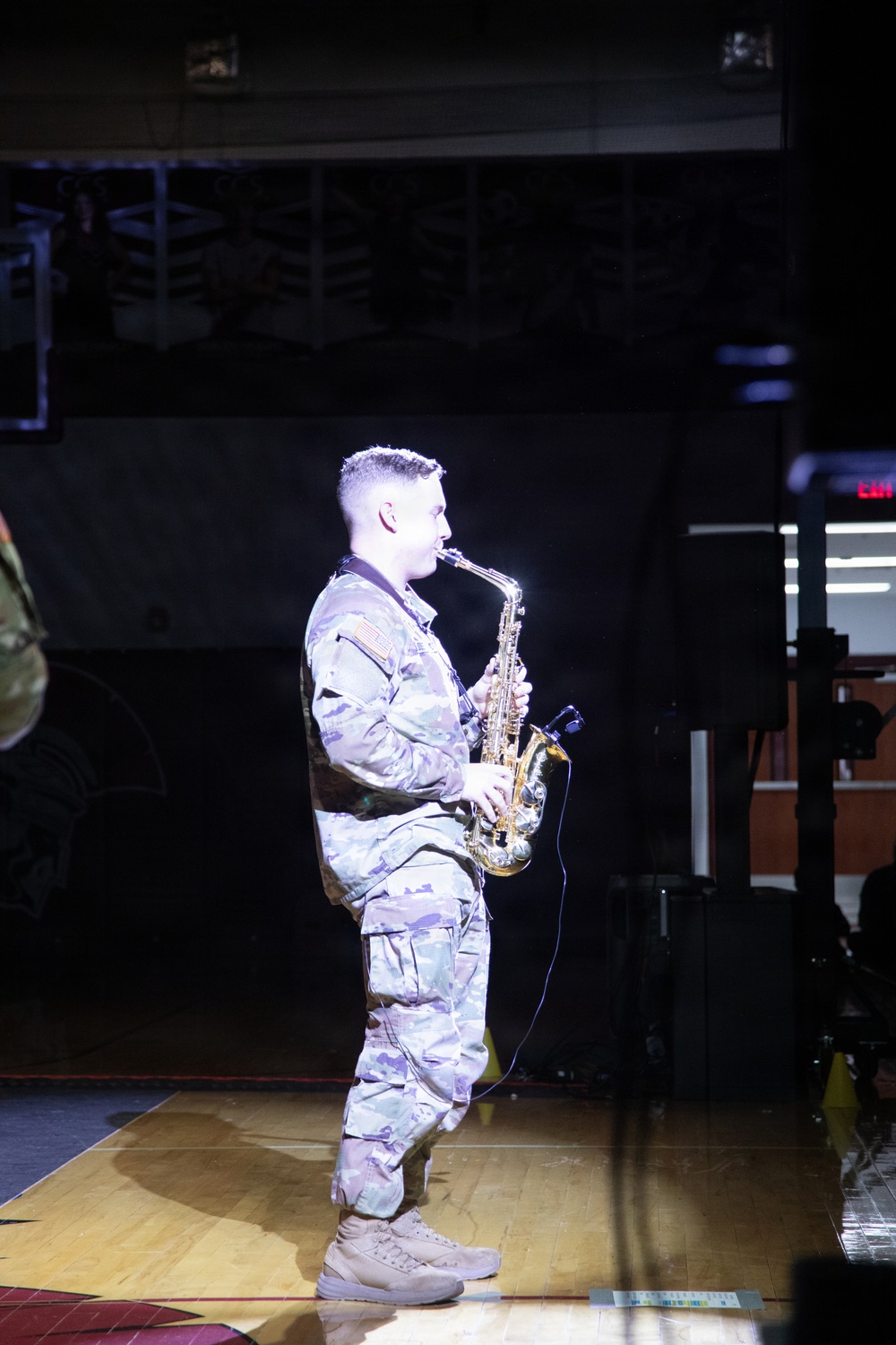 101st Airborne Division Band performs at local schools for Month of the Military Child