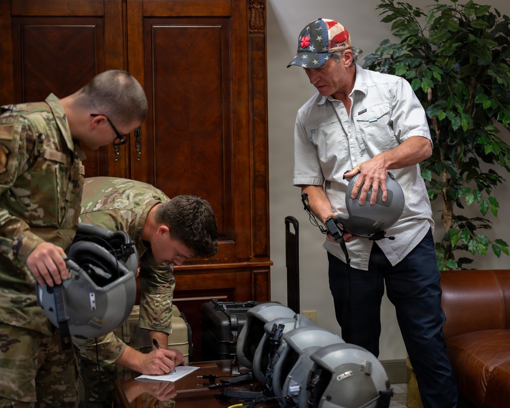 U.S. Representative Ronny Jackson visits AFSOC Headquarters, takes flight on AC-130 Ghostrider