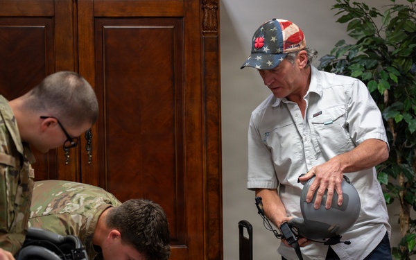 U.S. Representative Ronny Jackson visits AFSOC Headquarters, takes flight on AC-130 Ghostrider