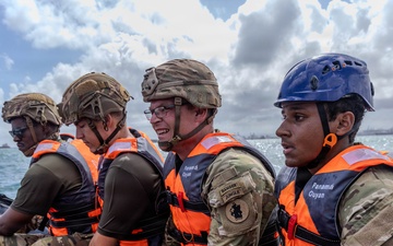 Army Security Cooperation Group–South train on Rigid Inflatable Boats in Panama