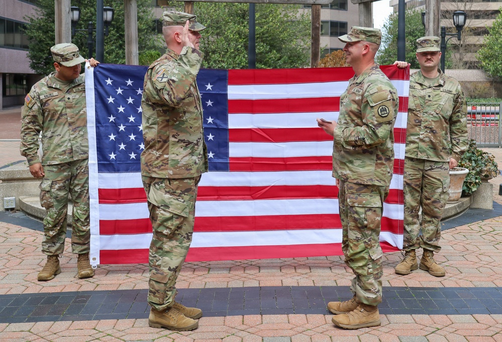 Staff Sgt. Cummings Re-Enlistment