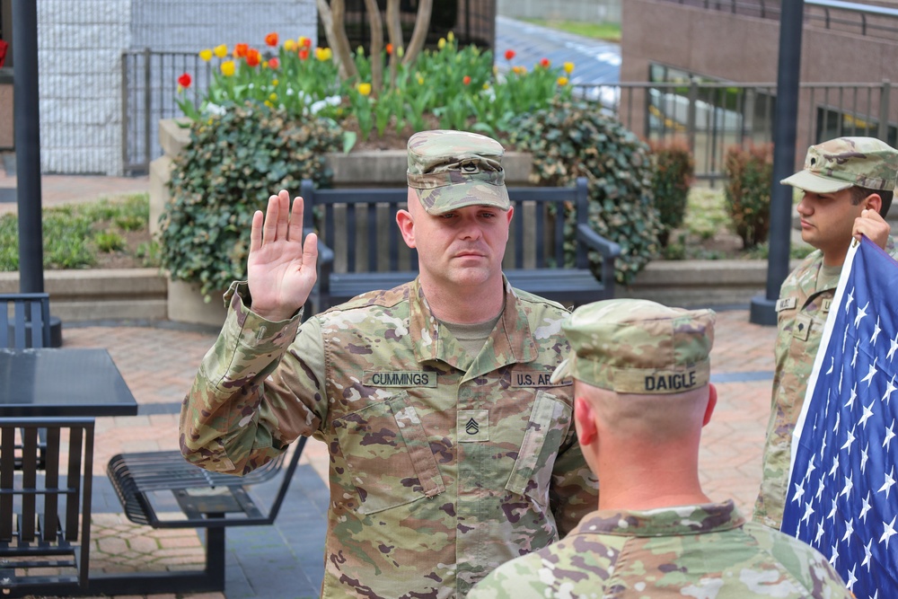 Staff Sgt. Cummings Re-Enlistment