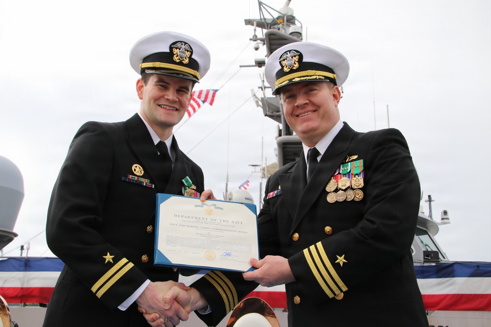 Unmanned Surface vessel Division 11 holds change of command ceremony