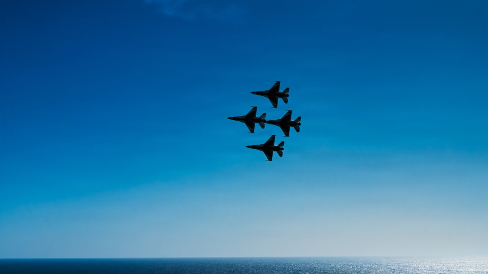 Thunderbirds Soar Over the Emerald Coast