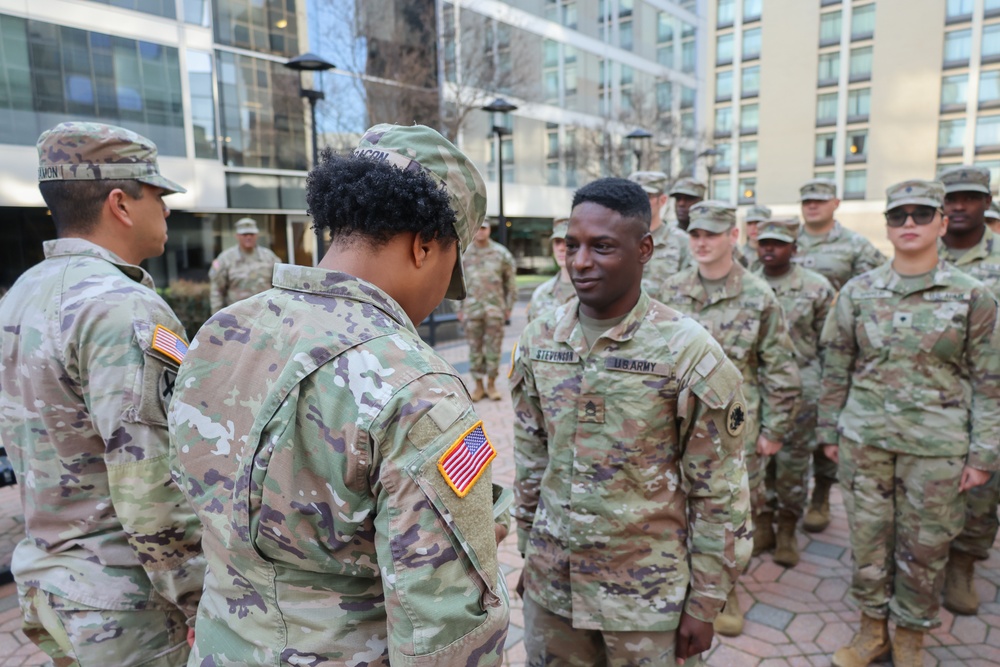 Sgt. 1st Class Stevenson Promotion