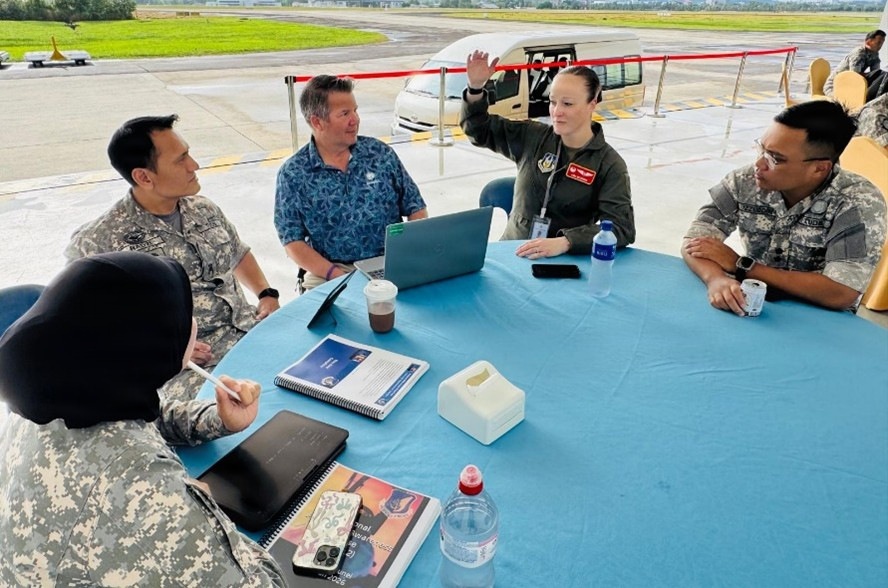 U.S. Air Force Reserve participates in air domain awareness training with Royal Brunei Air Force