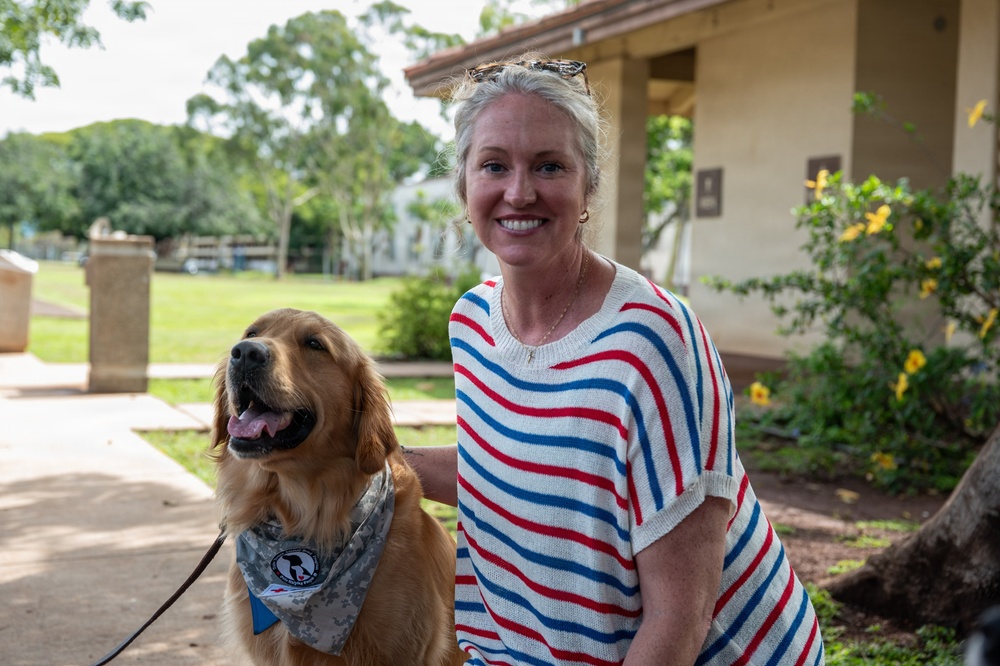 624th RSG Key Support Program strengthens community at 'Park and Puppies' event