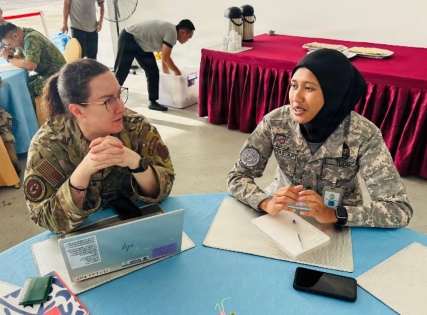 U.S. Air Force Reserve participates in air domain awareness training with Royal Brunei Air Force