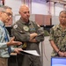 Vice Adm. Scott Gray, CNIC, receives an informational brief on Joint Expeditionary Command and Control