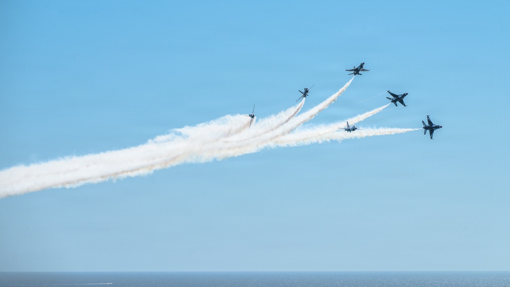 Thunderbirds Soar Over the Emerald Coast