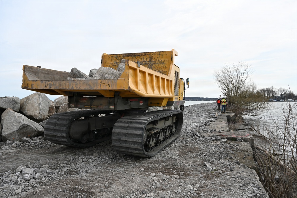 Repairs Resume on Great Sodus East Breakwater for 2026