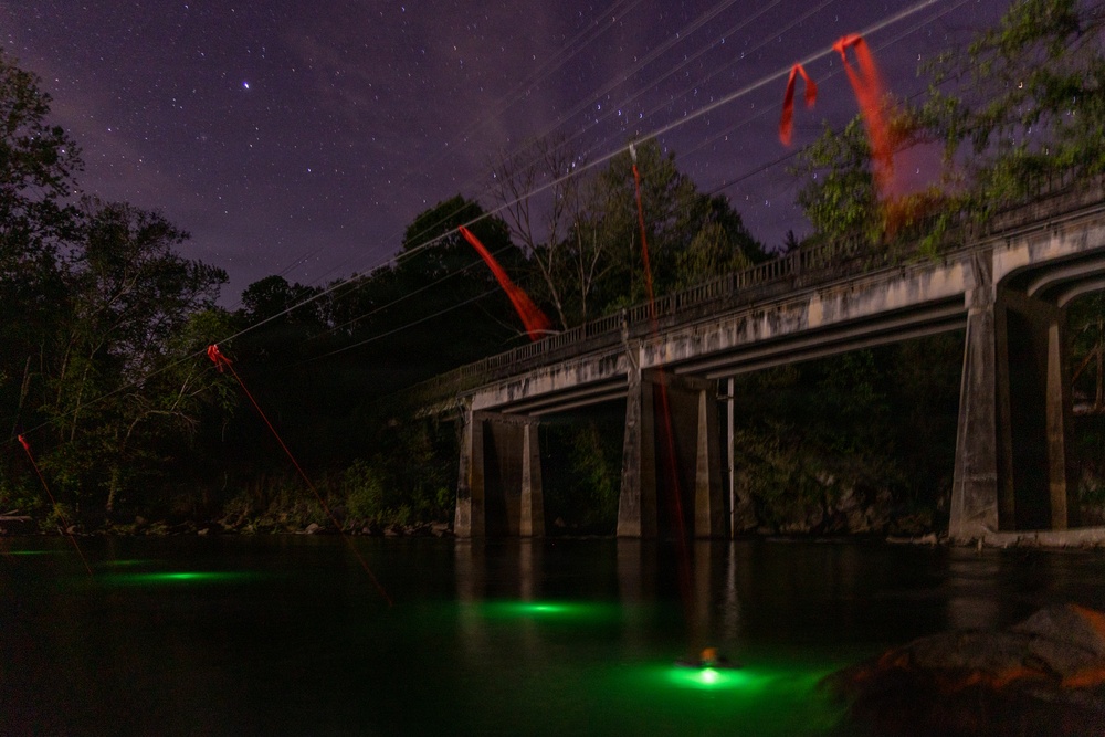 USACE Biologists Study Lake Sturgeon Spawning Below Carters Lake