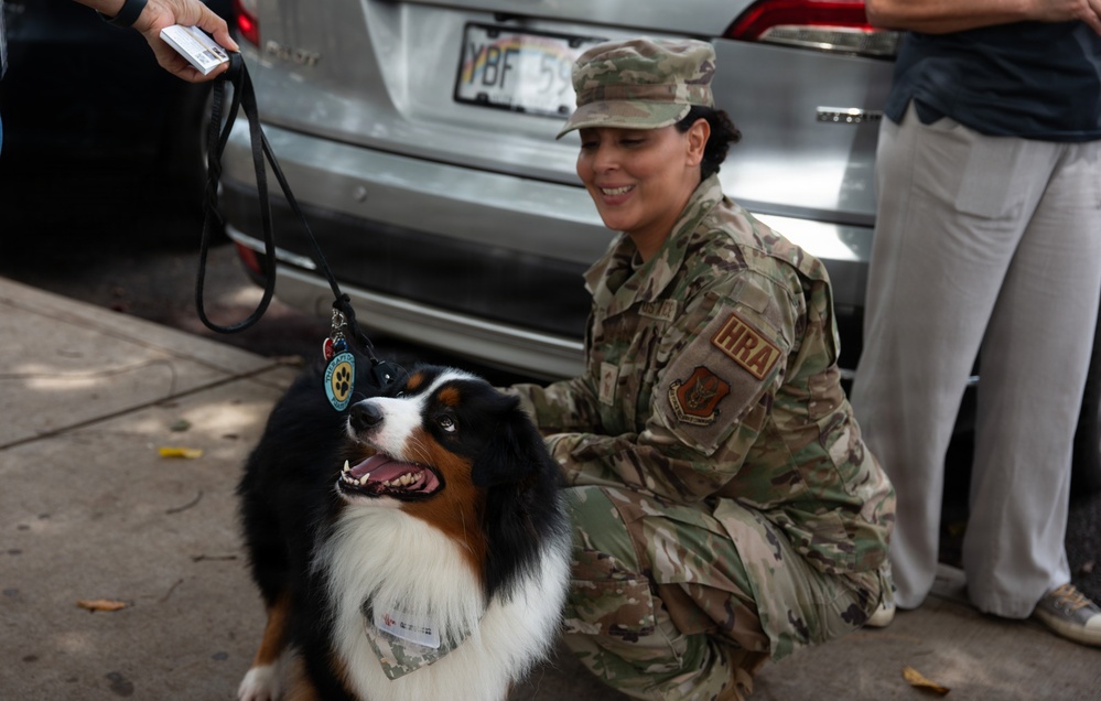 624th RSG Key Support Program strengthens community at 'Park and Puppies' event