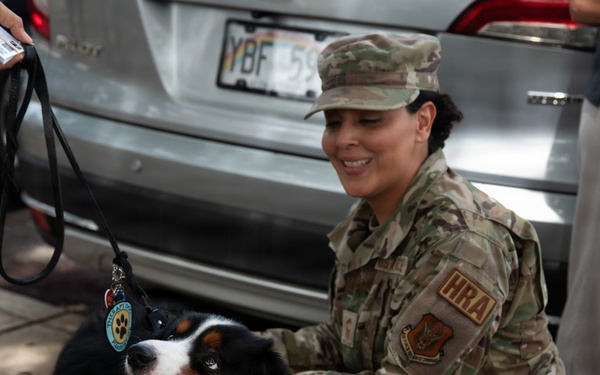 624th RSG Key Support Program strengthens community at 'Park and Puppies' event
