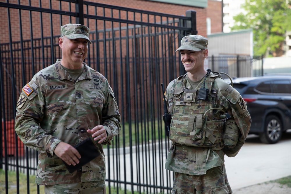 Georgia State Command Sgt. Maj. visits JTF-DC Soldiers