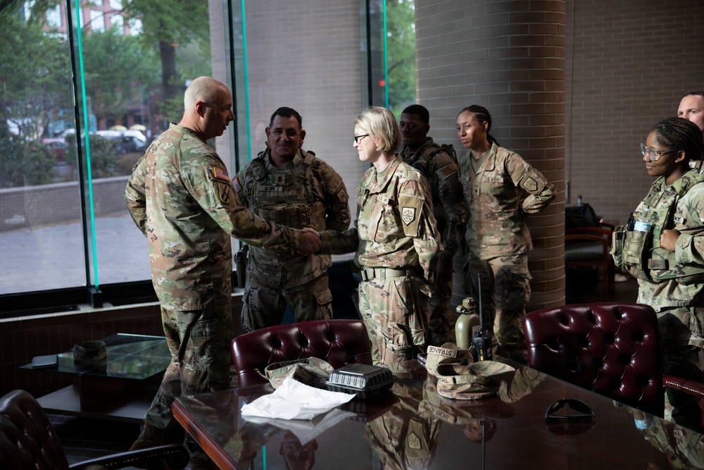 Georgia State Command Sgt. Maj. visits JTF-DC Soldiers