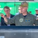 Vice Adm. Scott Gray, CNIC, learns more about Threat Tracker aerial unmanned detection system