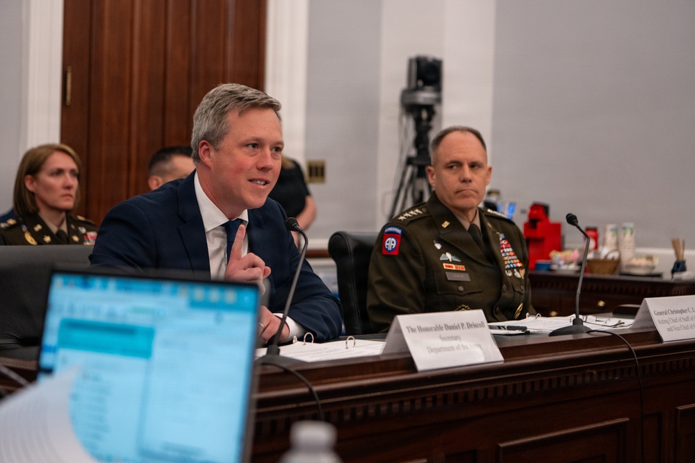 Sec Army Budget Hearing