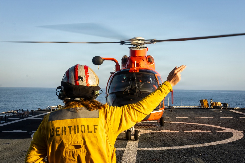 U.S. Coast Guard Cutter Bertholf Returns to their Homeport After an 80-Day deployment to the Eastern Pacific Ocean