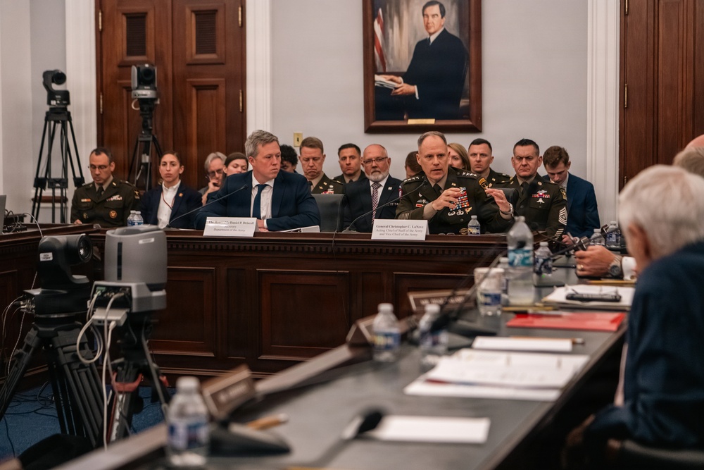 Sec Army Budget Hearing