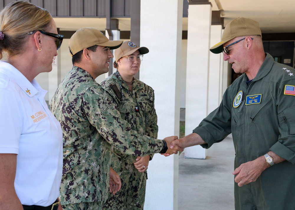 Vice Adm. Scott Gray, Commander, Navy Installations Command (CNIC) visits Naval Support Activity Panama City