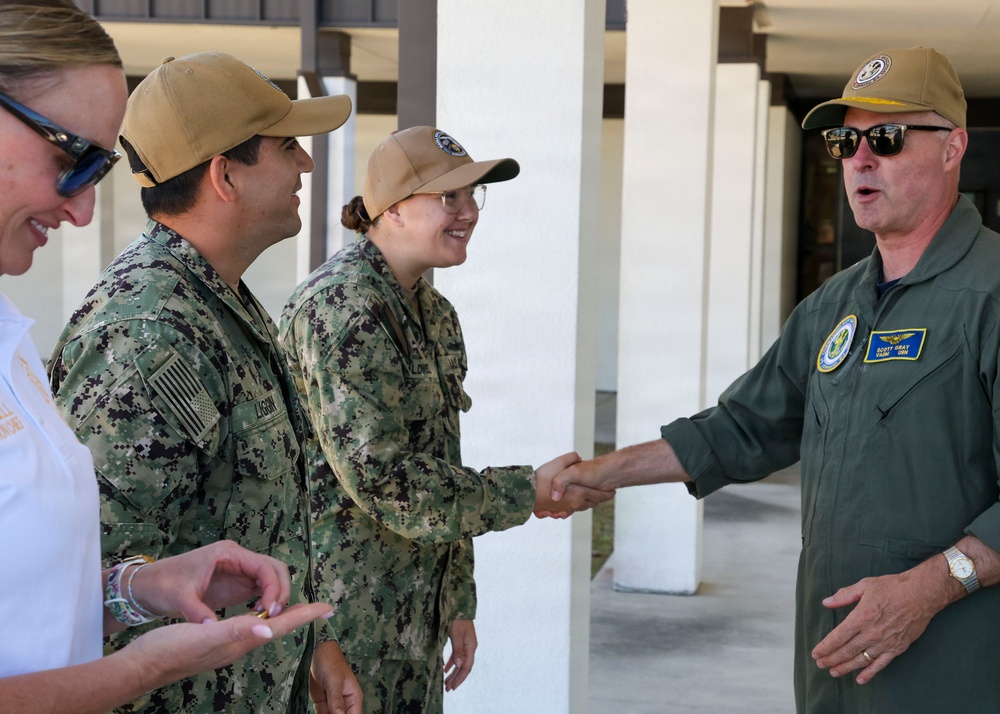 Vice Adm. Scott Gray, Commander, Navy Installations Command (CNIC) visits Naval Support Activity Panama City