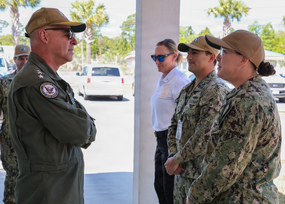 Vice Adm. Scott Gray, Commander, Navy Installations Command (CNIC) visits Naval Support Activity Panama City