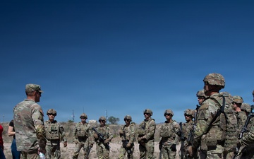 President and Director of Military and First Responders Programs Give Care Packages to JTF-SB Soldiers